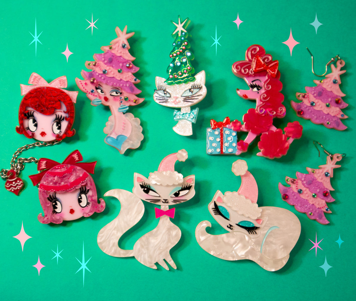 Christmas Cat Nap by Miss Fluff x Lipstick & Chrome